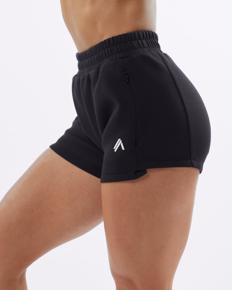 Alphalete ELMTS Atletiske Kort 3.5" Shorts Dame Svarte | RYZJWF-689