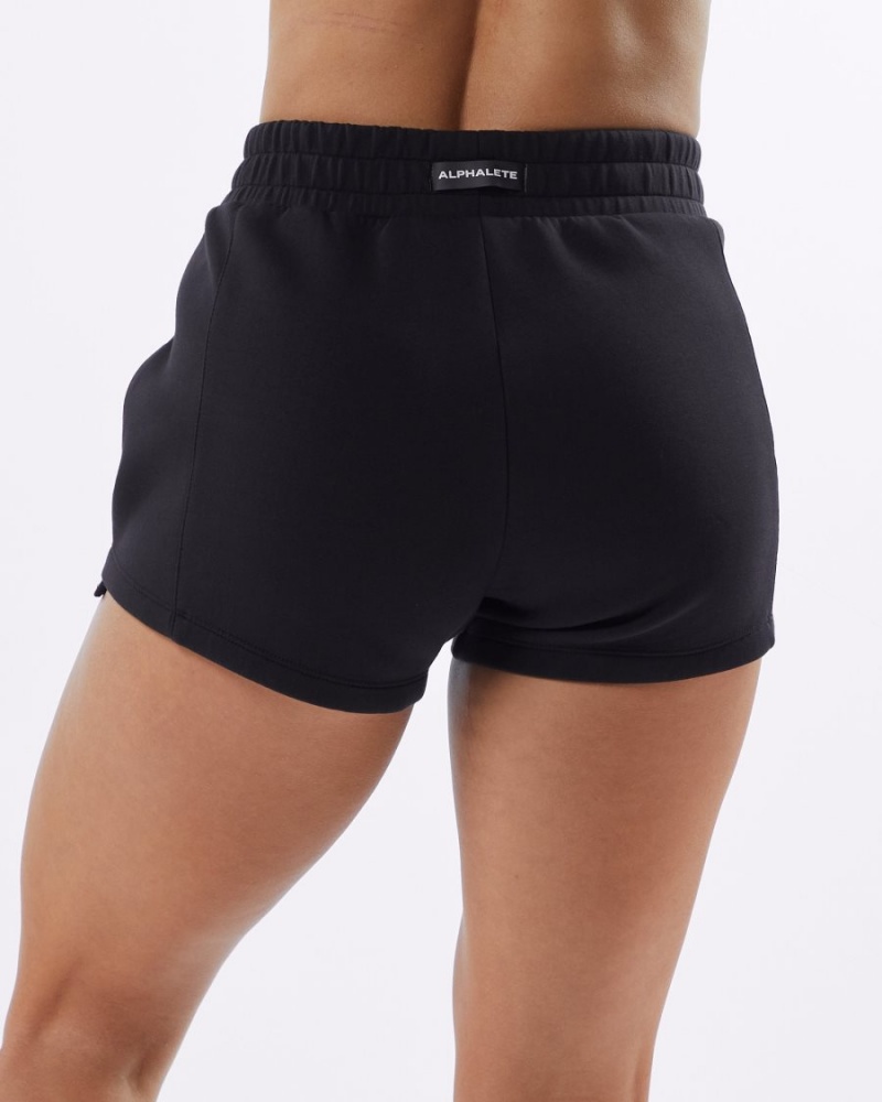 Alphalete ELMTS Atletiske Kort 3.5" Shorts Dame Svarte | RYZJWF-689