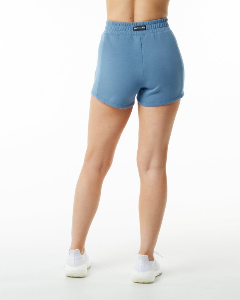 Alphalete ELMTS Atletiske Kort 3.5" Shorts Dame Blå | XBZCQA-705