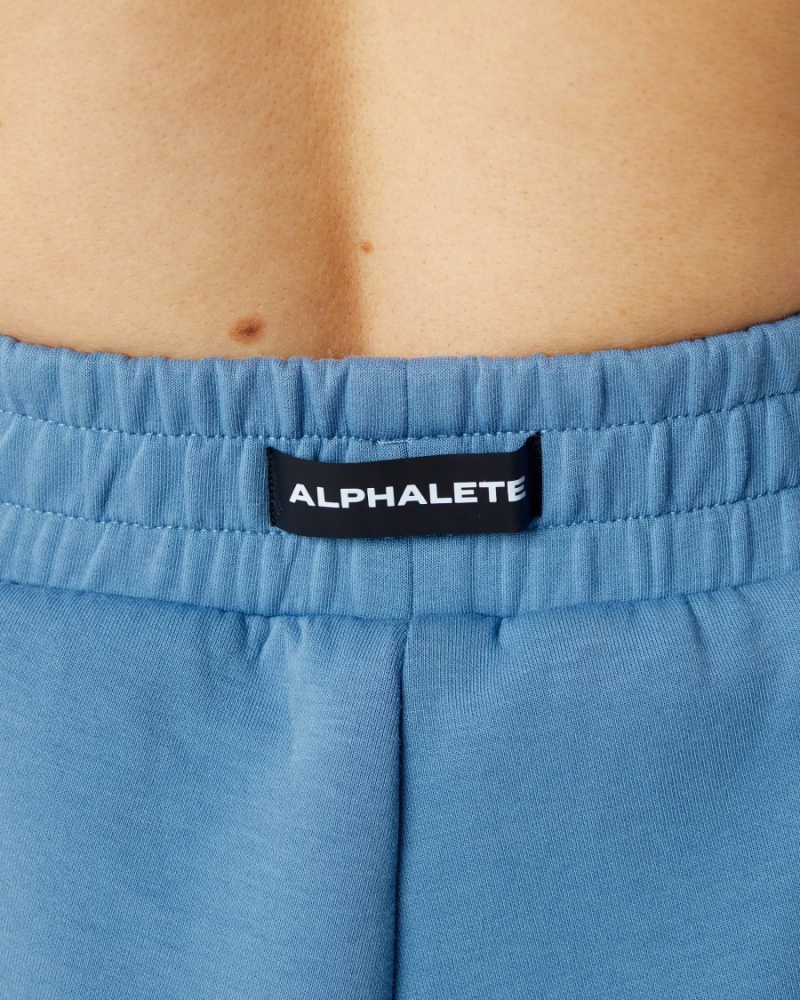 Alphalete ELMTS Atletiske Kort 3.5" Shorts Dame Blå | XBZCQA-705