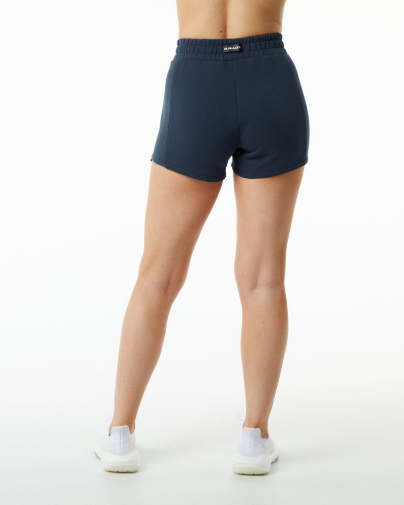 Alphalete ELMTS Atletiske Kort 3.5" Shorts Dame Marineblå | AXCKHR-128