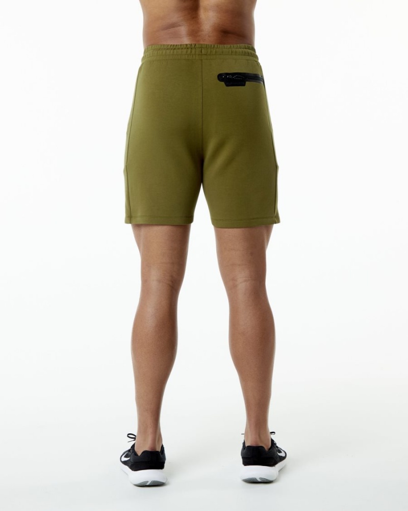 Alphalete ELMTS Atletiske Kort 6" Shorts Herre Moss | QDMWAH-907