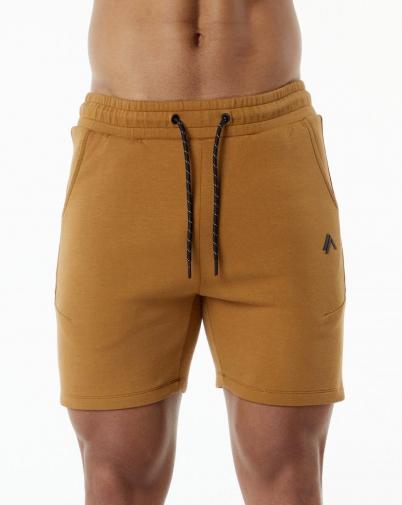 Alphalete ELMTS Atletiske Kort 6" Shorts Herre Almond | VXKRZE-674