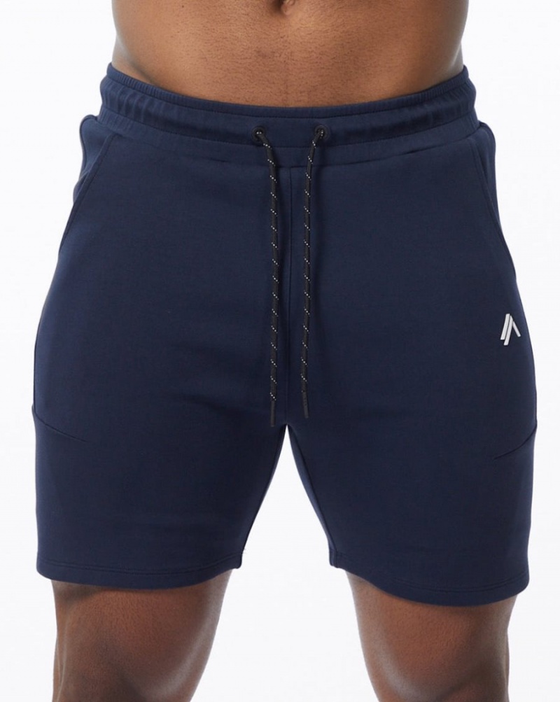 Alphalete ELMTS Atletiske Kort 6" Shorts Herre Marineblå | RANTPC-029