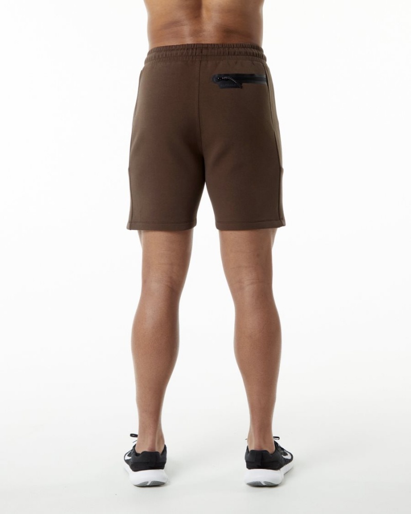 Alphalete ELMTS Atletiske Kort 6" Shorts Herre Brune | PVEHSO-487