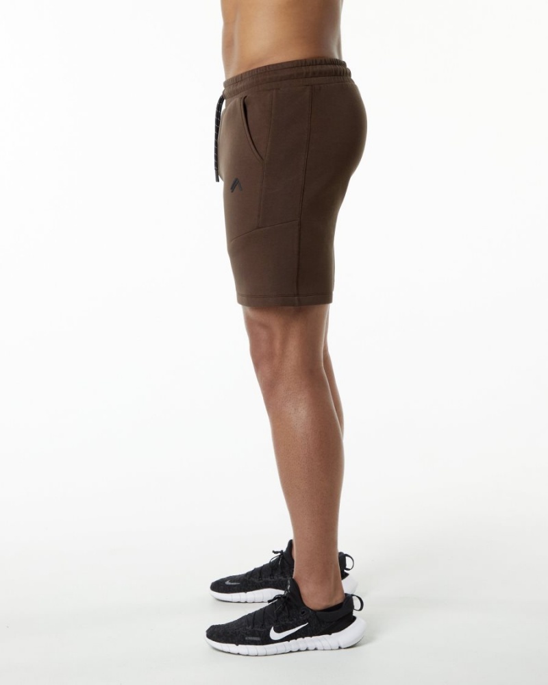 Alphalete ELMTS Atletiske Kort 6" Shorts Herre Brune | PVEHSO-487