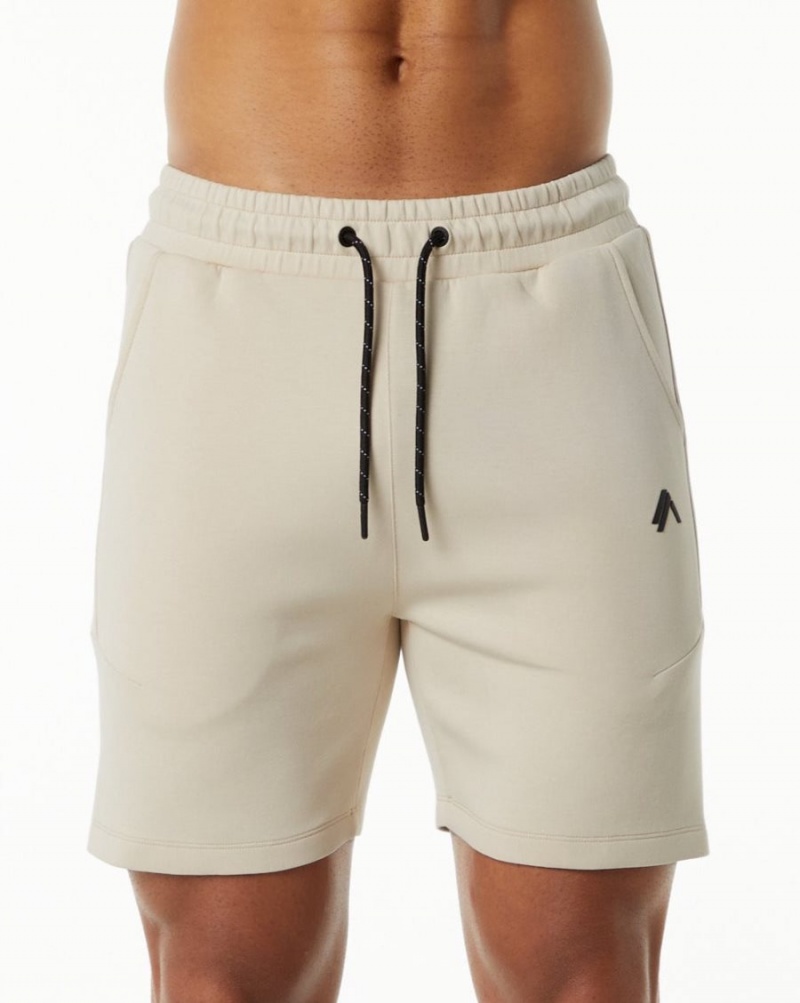 Alphalete ELMTS Atletiske Kort 6" Shorts Herre Vanilla | RYFUXH-361