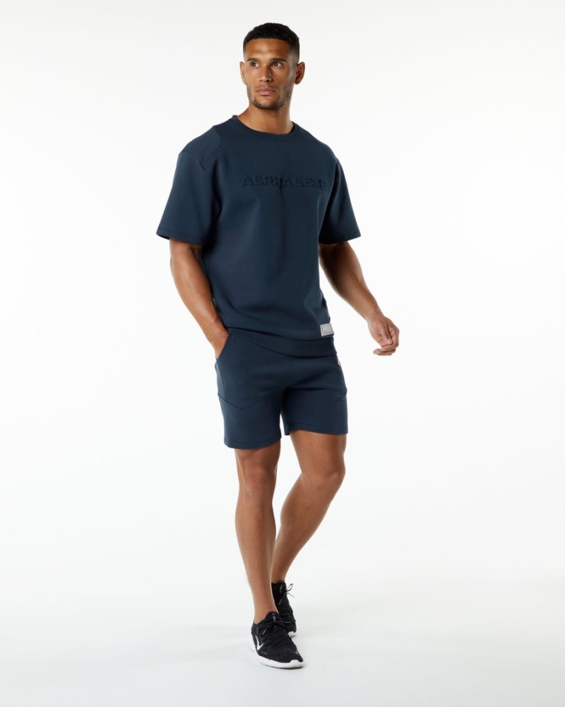 Alphalete ELMTS Atletiske Kort 6" Shorts Herre Marineblå | GFLQWT-071