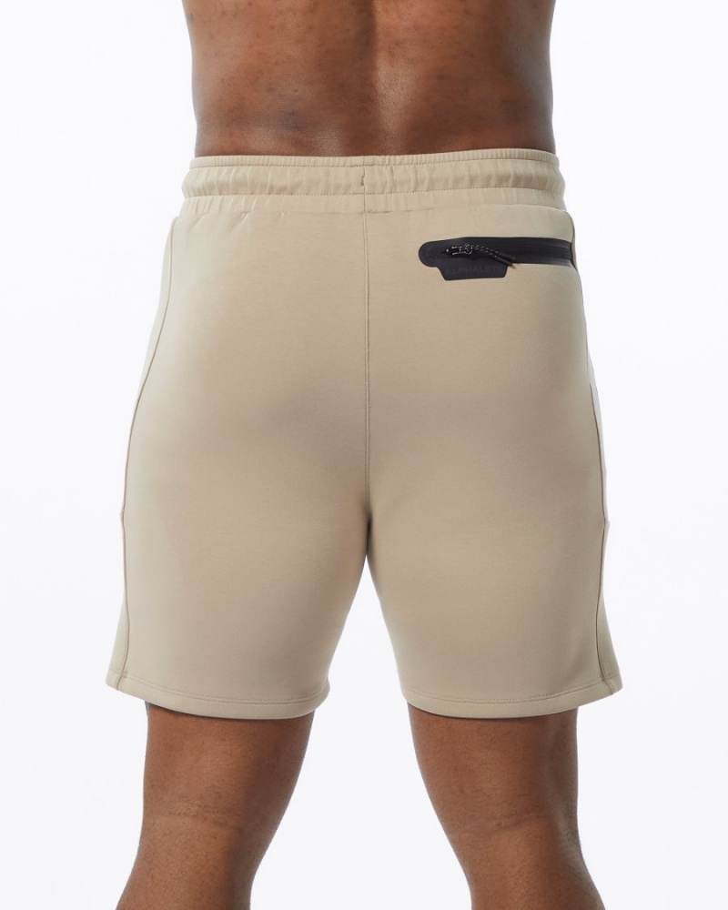 Alphalete ELMTS Atletiske Kort 6" Shorts Herre Tan | VONWDQ-392