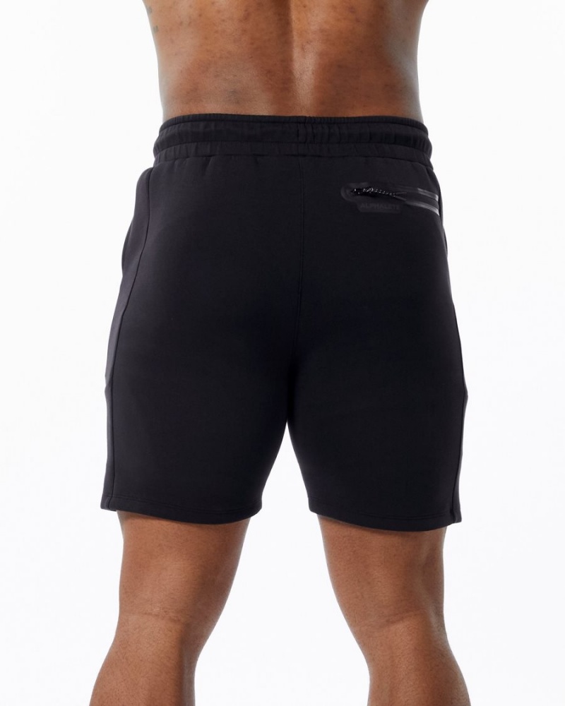 Alphalete ELMTS Atletiske Kort 6" Shorts Herre Svarte | QKPSLU-639