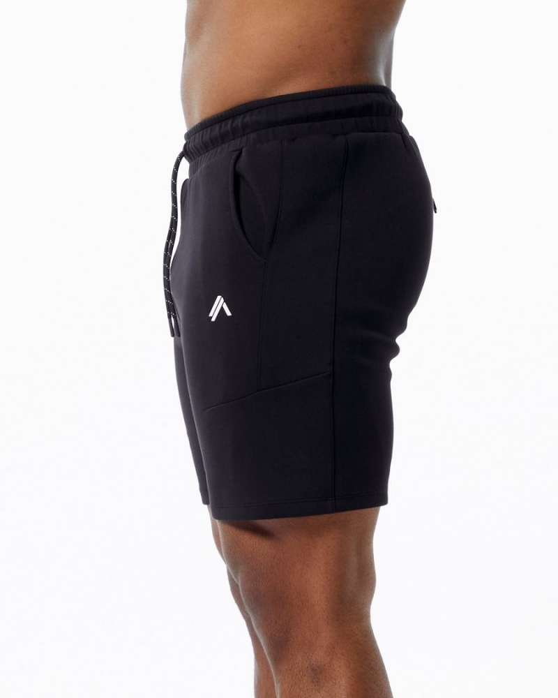 Alphalete ELMTS Atletiske Kort 6" Shorts Herre Svarte | QKPSLU-639