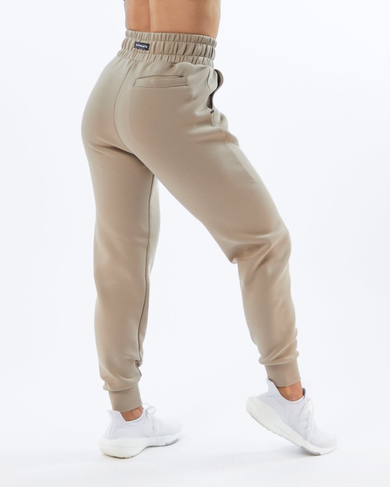 Alphalete ELMTS Cuffed Jogger Joggebukser Dame Tan | UWBPXT-057