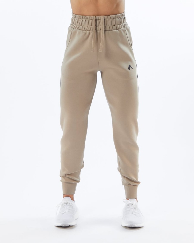 Alphalete ELMTS Cuffed Jogger Joggebukser Dame Tan | UWBPXT-057