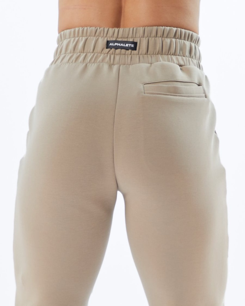 Alphalete ELMTS Cuffed Jogger Joggebukser Dame Tan | UWBPXT-057