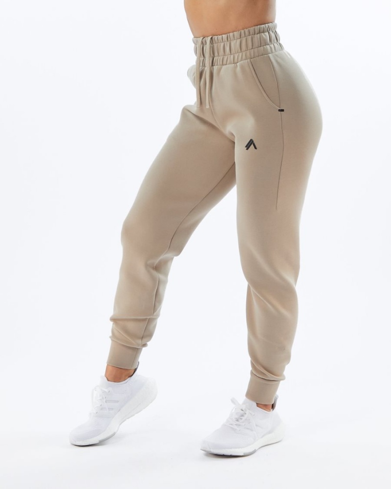 Alphalete ELMTS Cuffed Jogger Joggebukser Dame Tan | UWBPXT-057