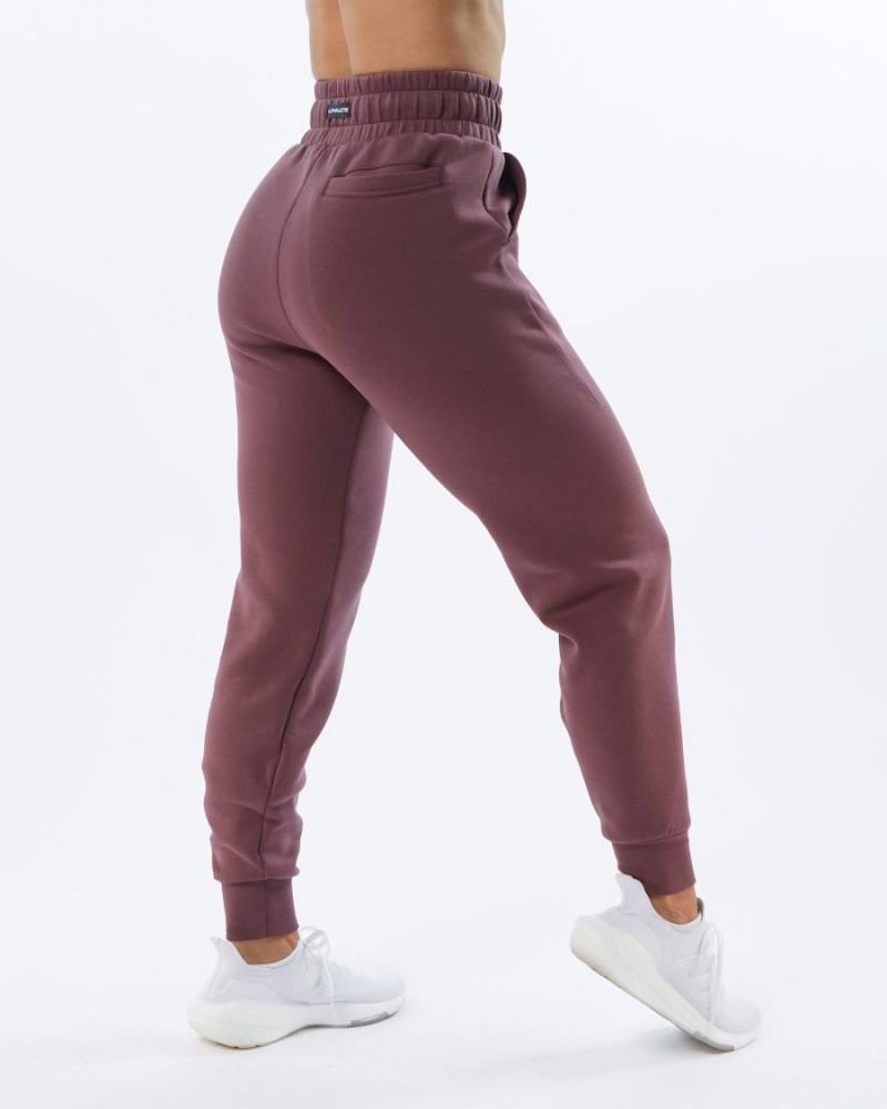 Alphalete ELMTS Cuffed Jogger Joggebukser Dame Mauve | SBFNIQ-013