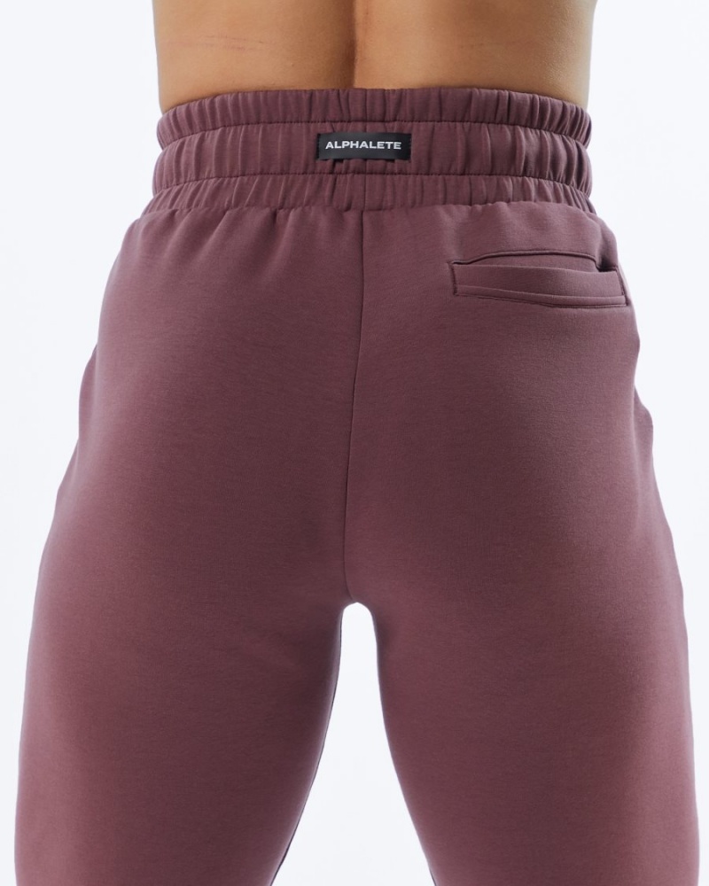 Alphalete ELMTS Cuffed Jogger Joggebukser Dame Mauve | SBFNIQ-013