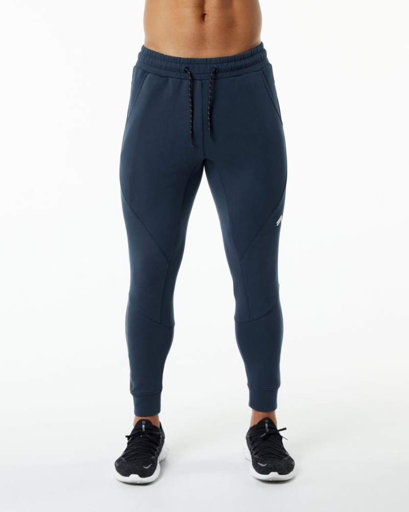 Alphalete ELMTS Cuffed Jogger Joggebukser Herre Marineblå | LOBPCG-341