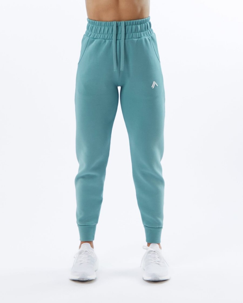 Alphalete ELMTS Cuffed Jogger Joggebukser Dame Teal | ICHNZO-659