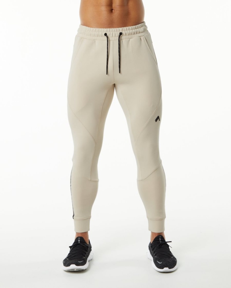 Alphalete ELMTS Cuffed Jogger Joggebukser Herre Vanilla | KYHISJ-871