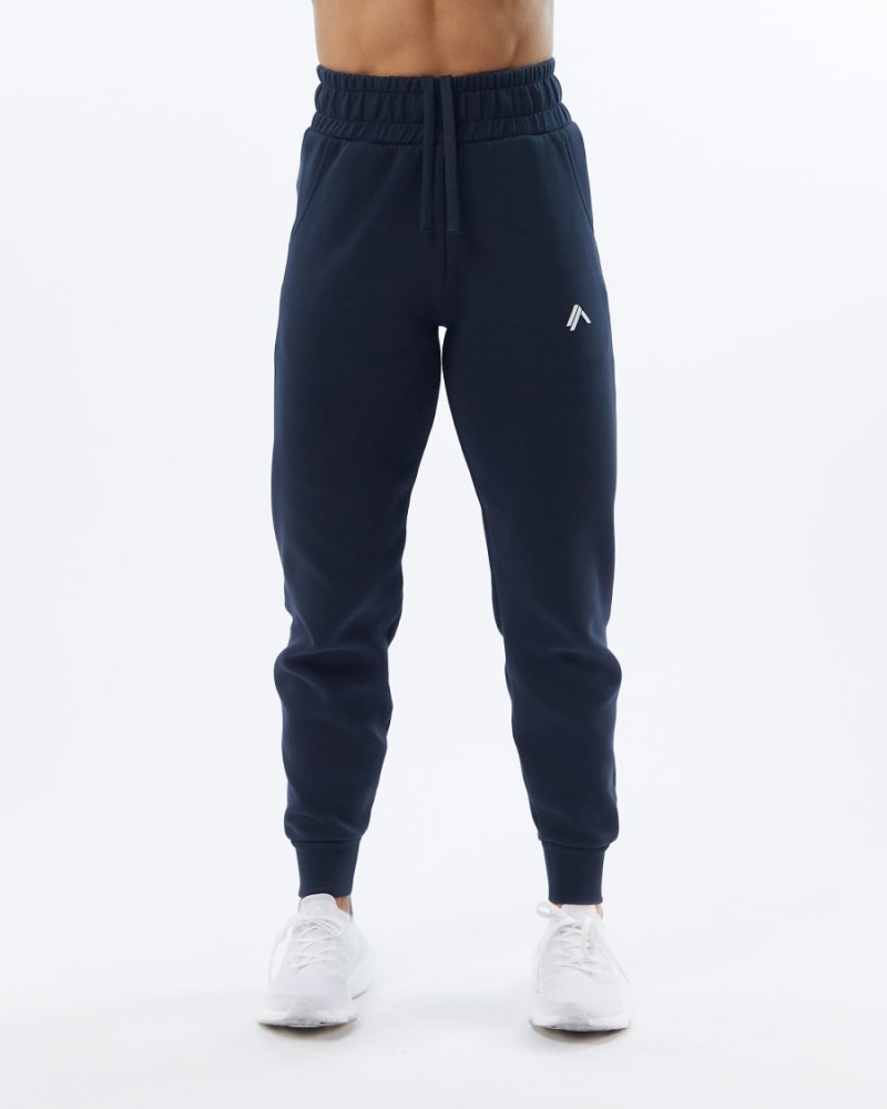 Alphalete ELMTS Cuffed Jogger Joggebukser Dame Marineblå | BIYHNU-071