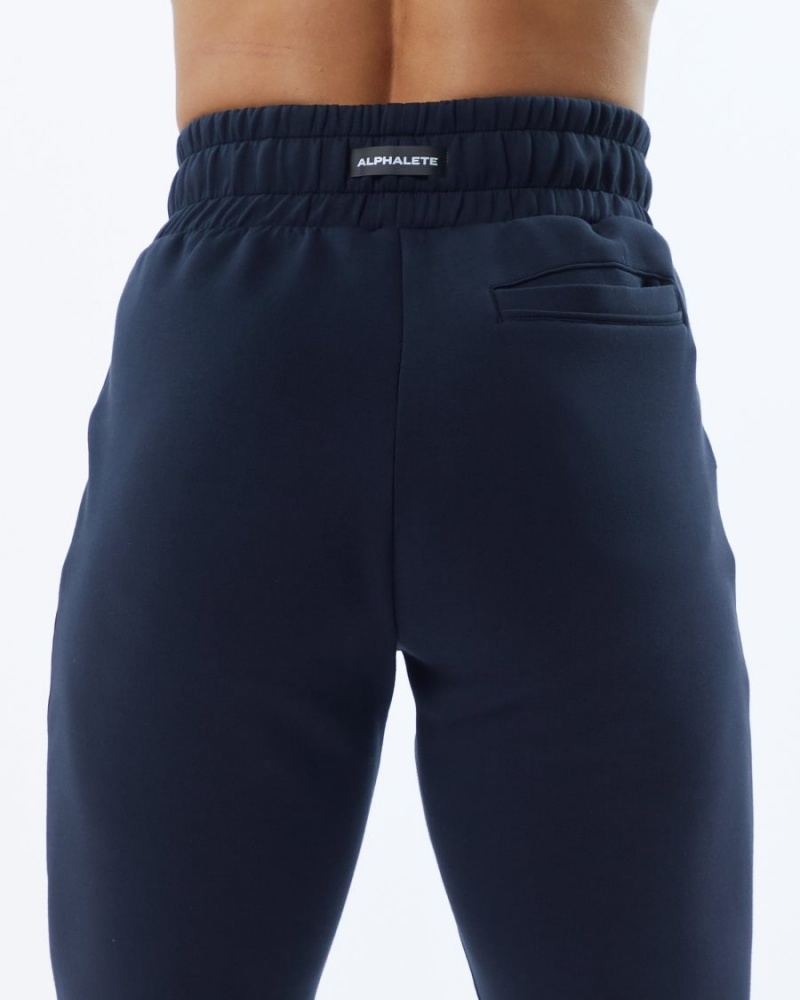 Alphalete ELMTS Cuffed Jogger Joggebukser Dame Marineblå | BIYHNU-071