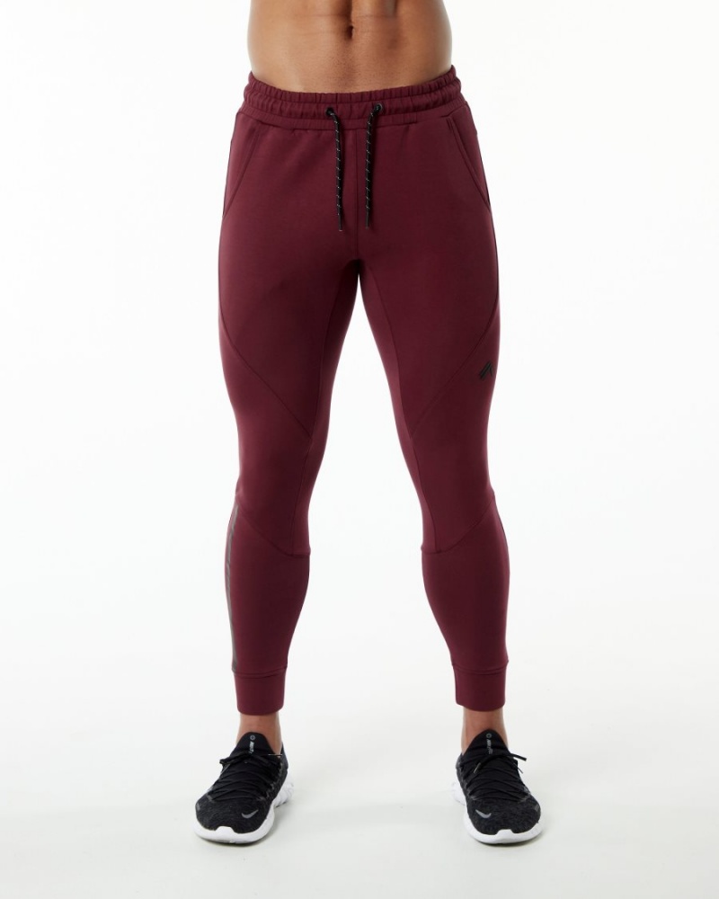 Alphalete ELMTS Cuffed Jogger Joggebukser Herre Burgunder | HVWPDU-596