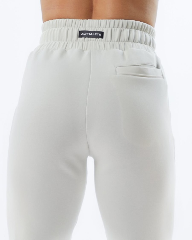 Alphalete ELMTS Cuffed Jogger Joggebukser Dame Pisket Krem | BNEVQG-189