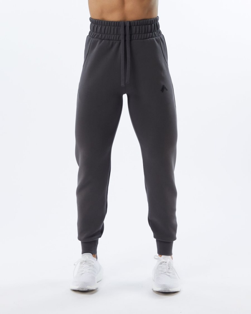 Alphalete ELMTS Cuffed Jogger Joggebukser Dame Charcoal | WXJYZP-436