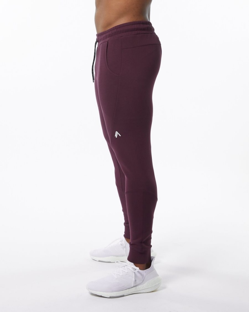 Alphalete ELMTS Cuffed Jogger Joggebukser Herre Merlot | OIHNUF-790