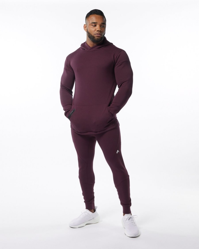 Alphalete ELMTS Cuffed Jogger Joggebukser Herre Merlot | OIHNUF-790