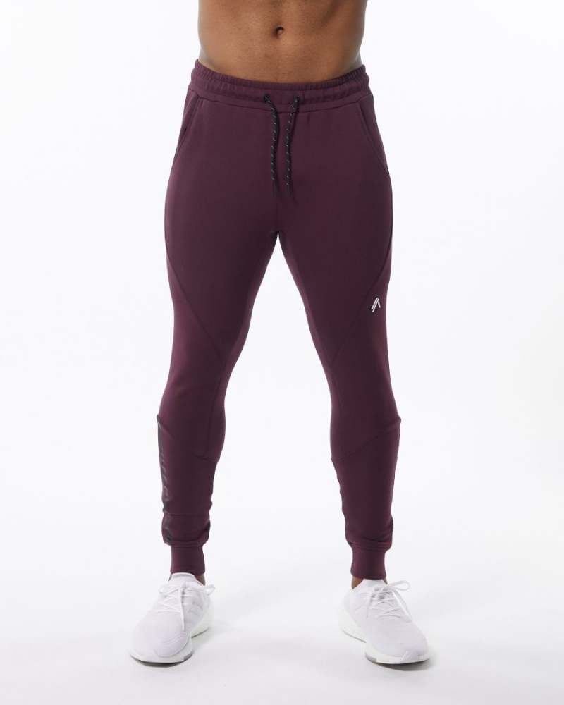 Alphalete ELMTS Cuffed Jogger Joggebukser Herre Merlot | OIHNUF-790