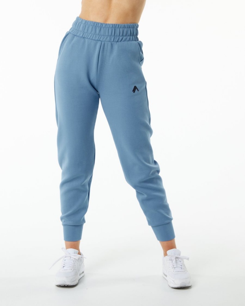 Alphalete ELMTS Cuffed Jogger Joggebukser Dame Blå | BRHTKF-493