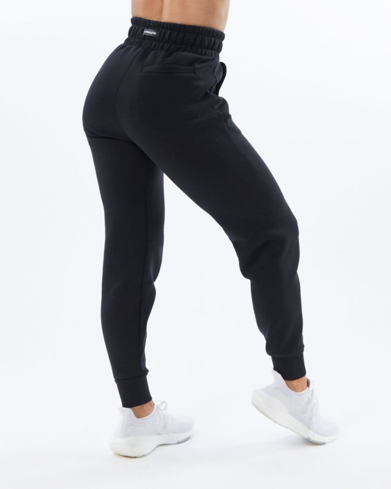 Alphalete ELMTS Cuffed Jogger Joggebukser Dame Svarte | ORHIYN-752