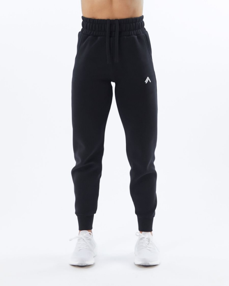 Alphalete ELMTS Cuffed Jogger Joggebukser Dame Svarte | ORHIYN-752