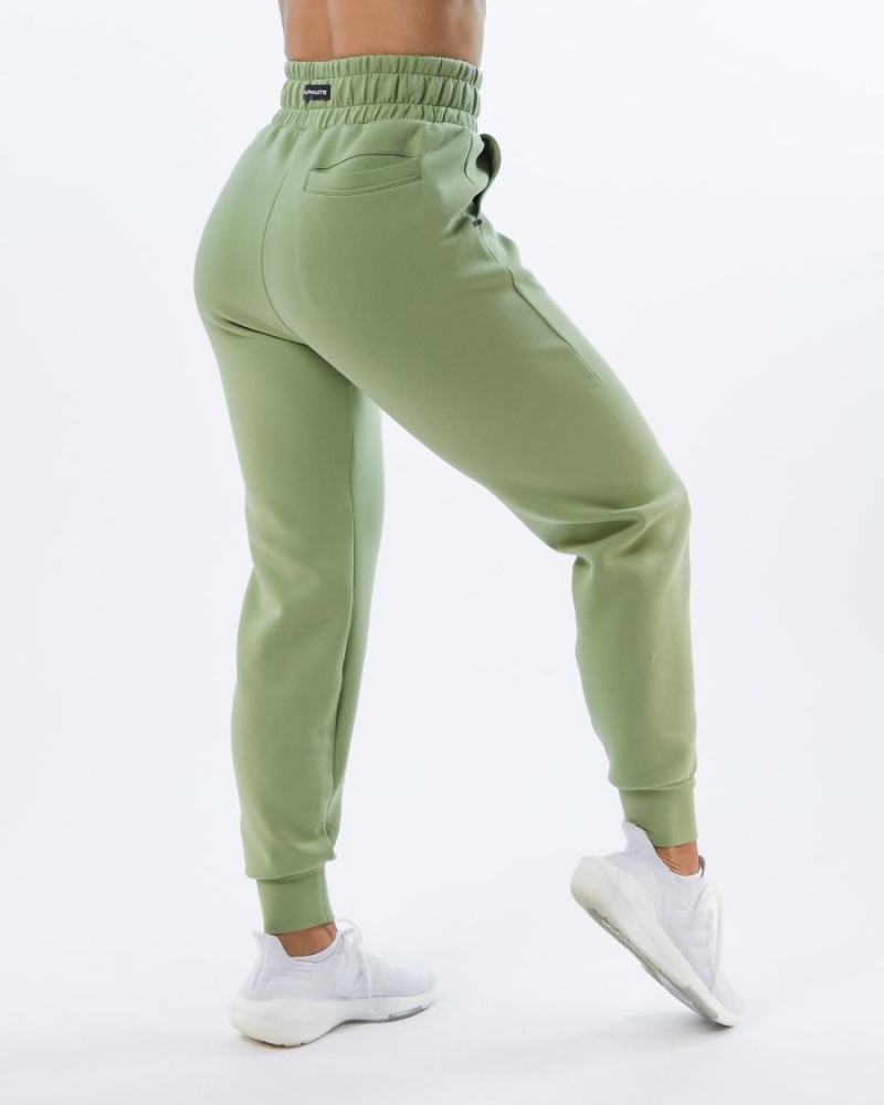 Alphalete ELMTS Cuffed Jogger Joggebukser Dame Lyse Grønn | ABESWF-825