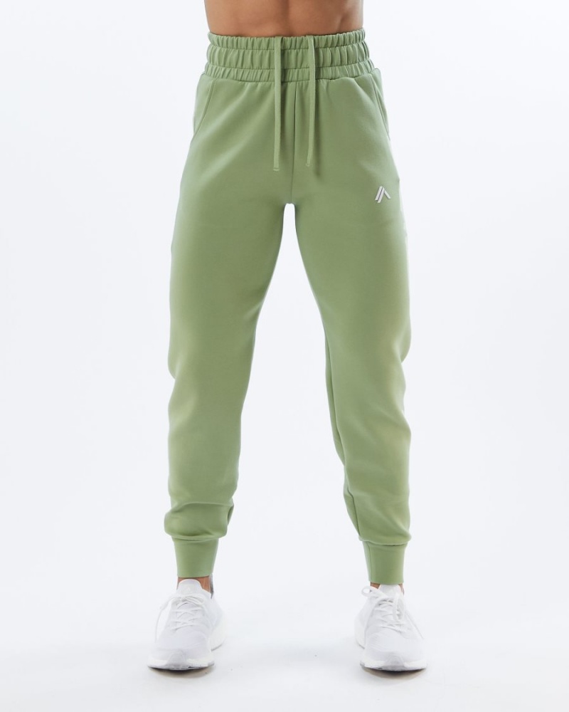 Alphalete ELMTS Cuffed Jogger Joggebukser Dame Lyse Grønn | ABESWF-825