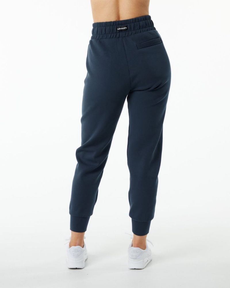 Alphalete ELMTS Cuffed Jogger Joggebukser Dame Marineblå | PKEYTJ-673