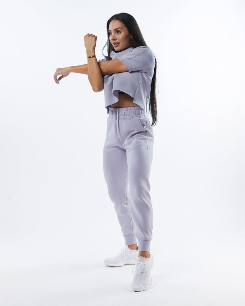 Alphalete ELMTS Cuffed Jogger Joggebukser Dame Lilac | NFYSLG-910