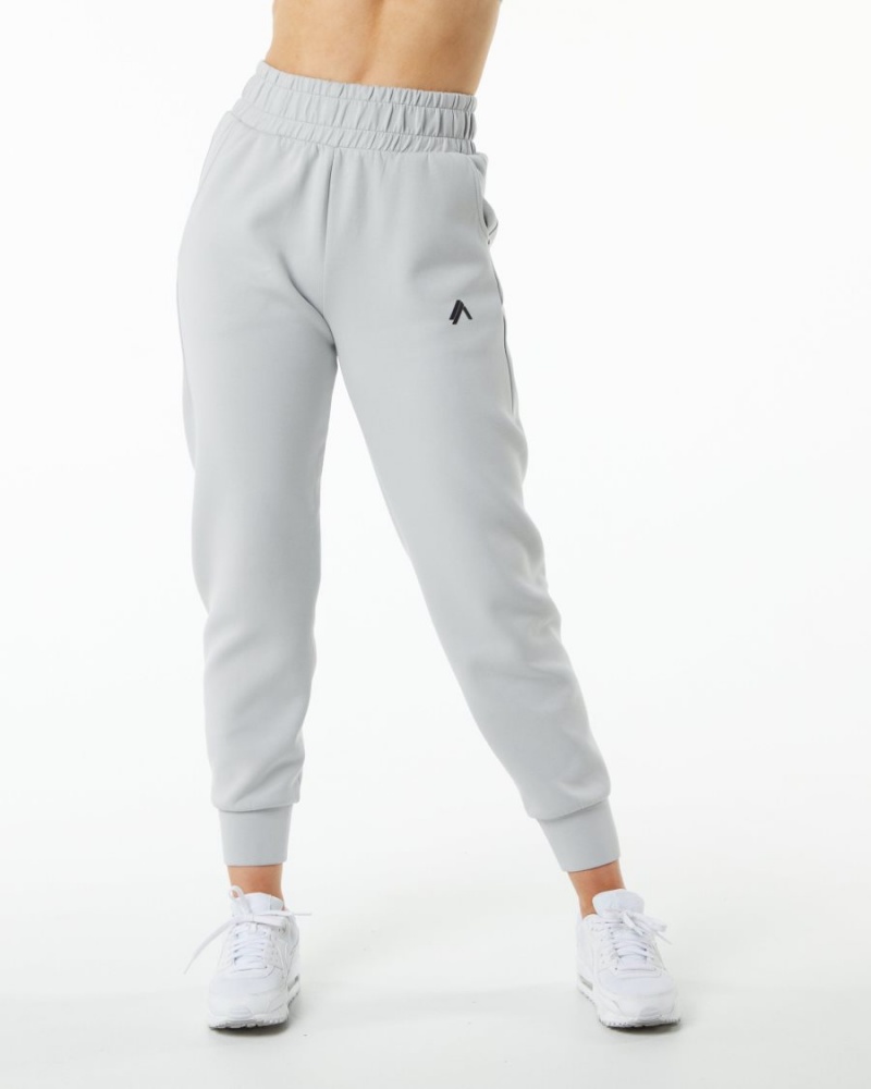 Alphalete ELMTS Cuffed Jogger Joggebukser Dame Grå | MGEUPY-402