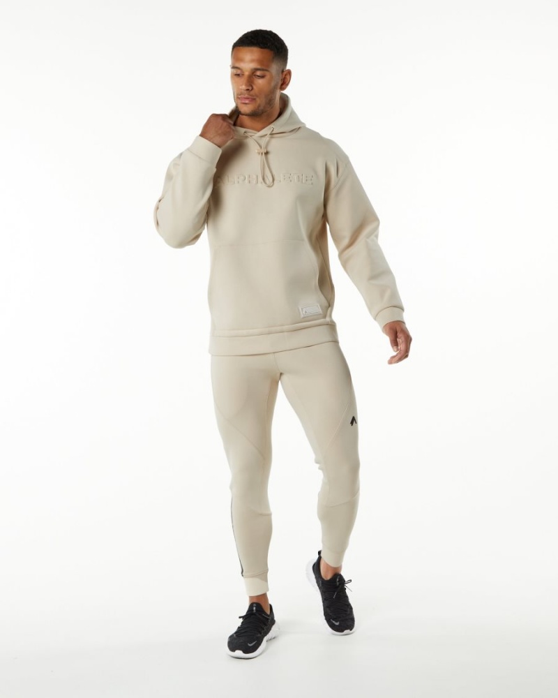 Alphalete ELMTS Hoodie Hettegenser Herre Vanilla | WMIXAZ-093