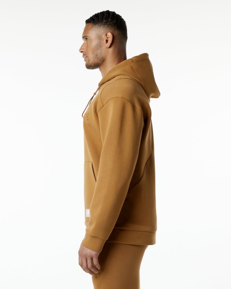 Alphalete ELMTS Hoodie Hettegenser Herre Almond | GKTJUB-021