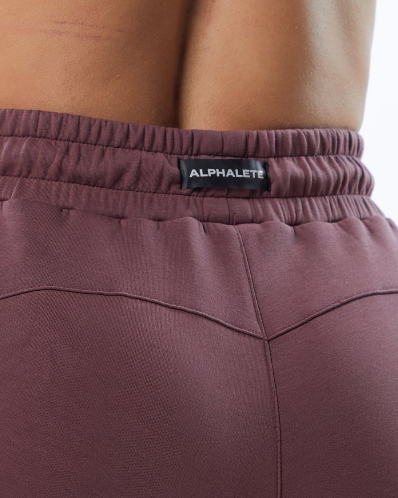 Alphalete ELMTS Zip Jogger Joggebukser Dame Mauve | HIYGOS-246