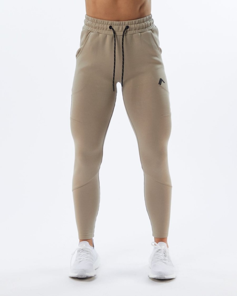 Alphalete ELMTS Zip Jogger Joggebukser Dame Tan | TWBEXL-289