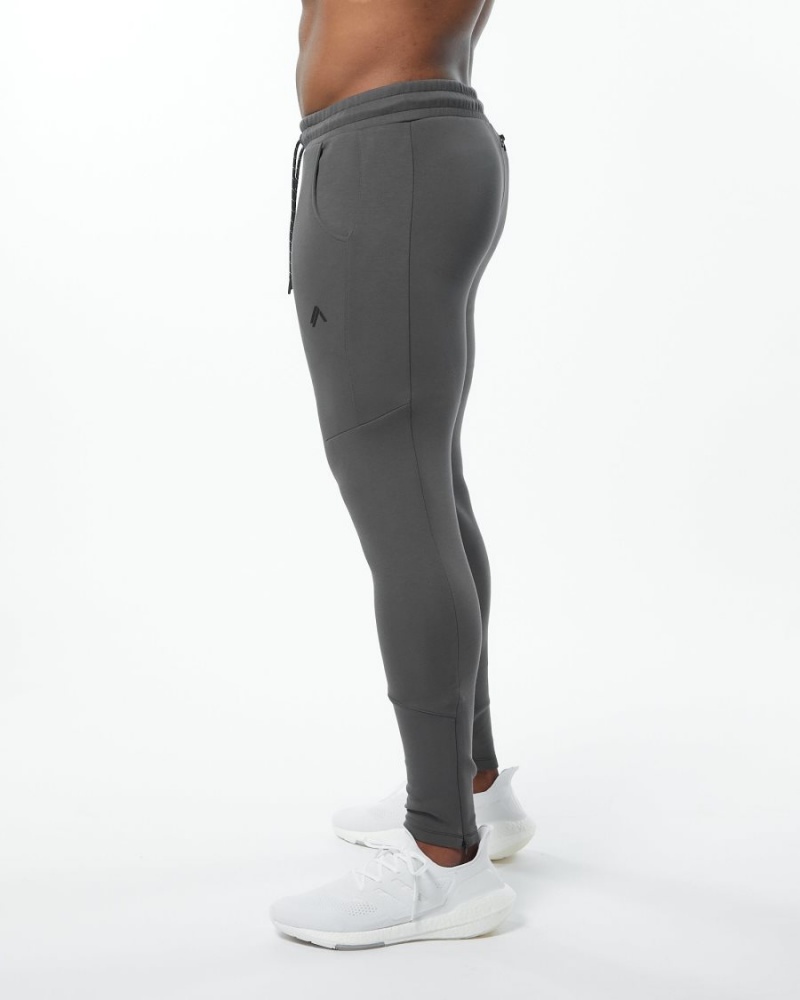 Alphalete ELMTS Zip Jogger Joggebukser Herre Charcoal | MSHGKU-259