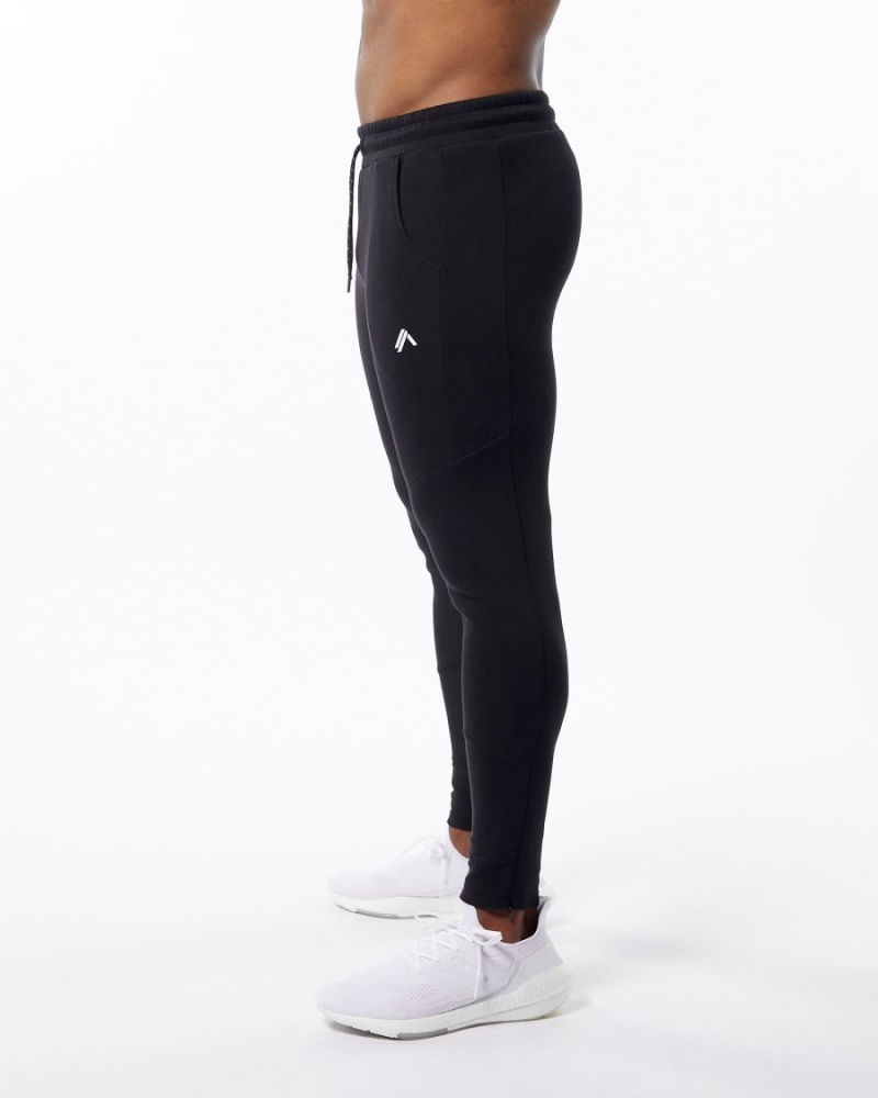 Alphalete ELMTS Zip Jogger Joggebukser Herre Svarte | MCQXDB-985