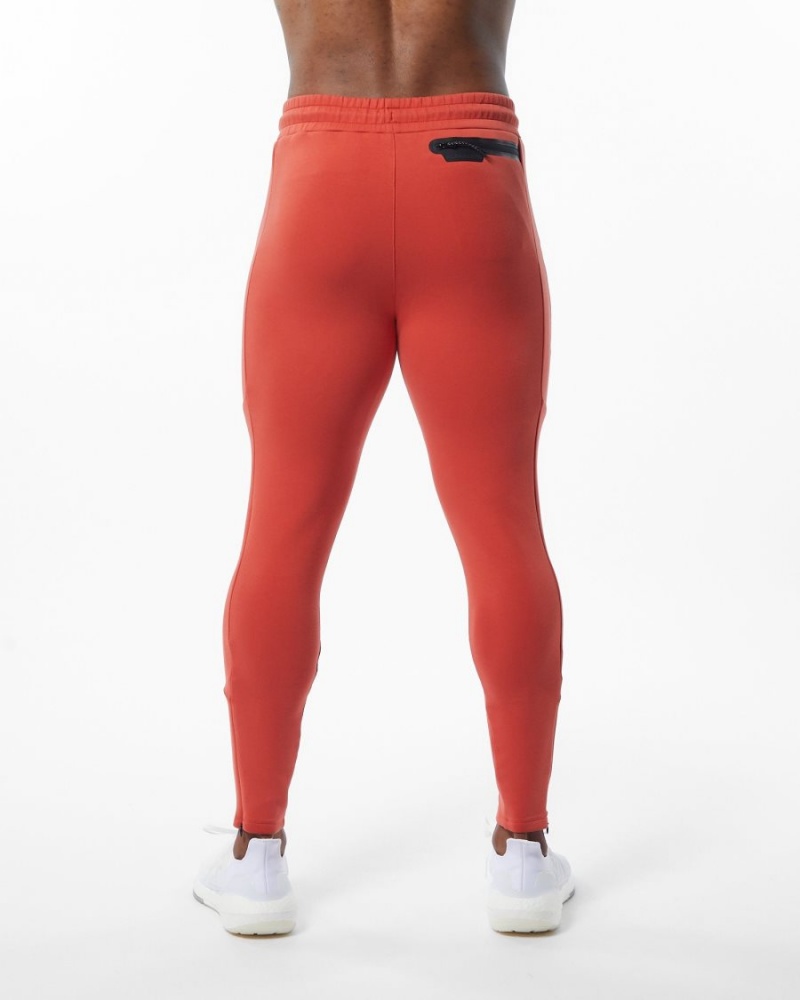 Alphalete ELMTS Zip Jogger Joggebukser Herre Oransje | YPFZQO-908