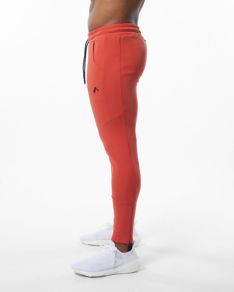 Alphalete ELMTS Zip Jogger Joggebukser Herre Oransje | YPFZQO-908