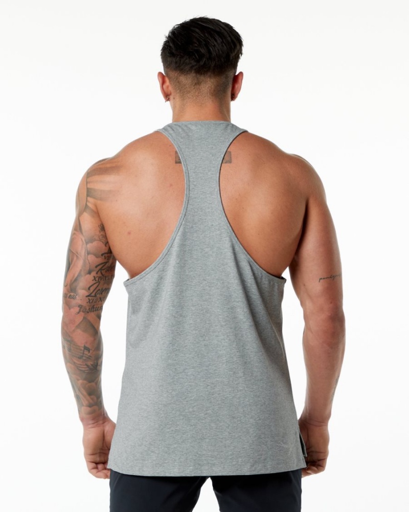 Alphalete Emblem Stringer Stringers Herre Grå | HCWOUK-643