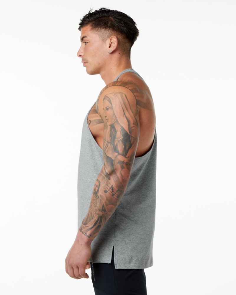 Alphalete Emblem Stringer Stringers Herre Grå | HCWOUK-643